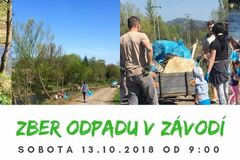 Zber odpadu v Závodí - povodí rieky Rajčianka